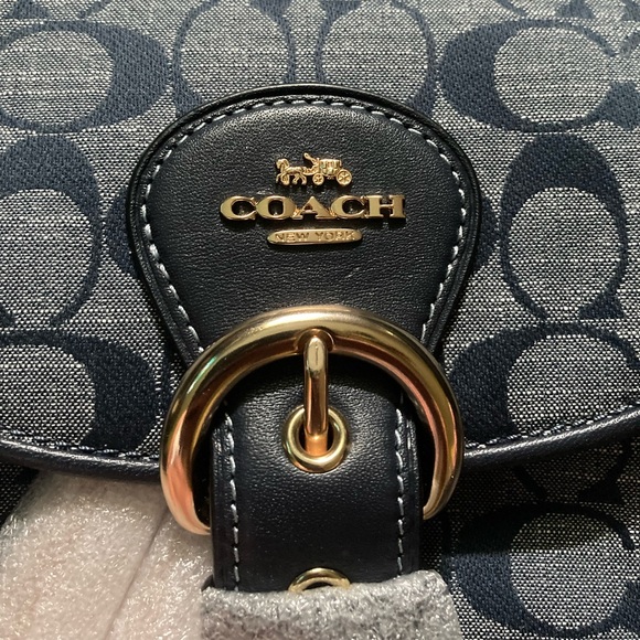 🔥RETIRED😍Coach Kleo Backpack in Signature Chambray - Picture 12 of 12